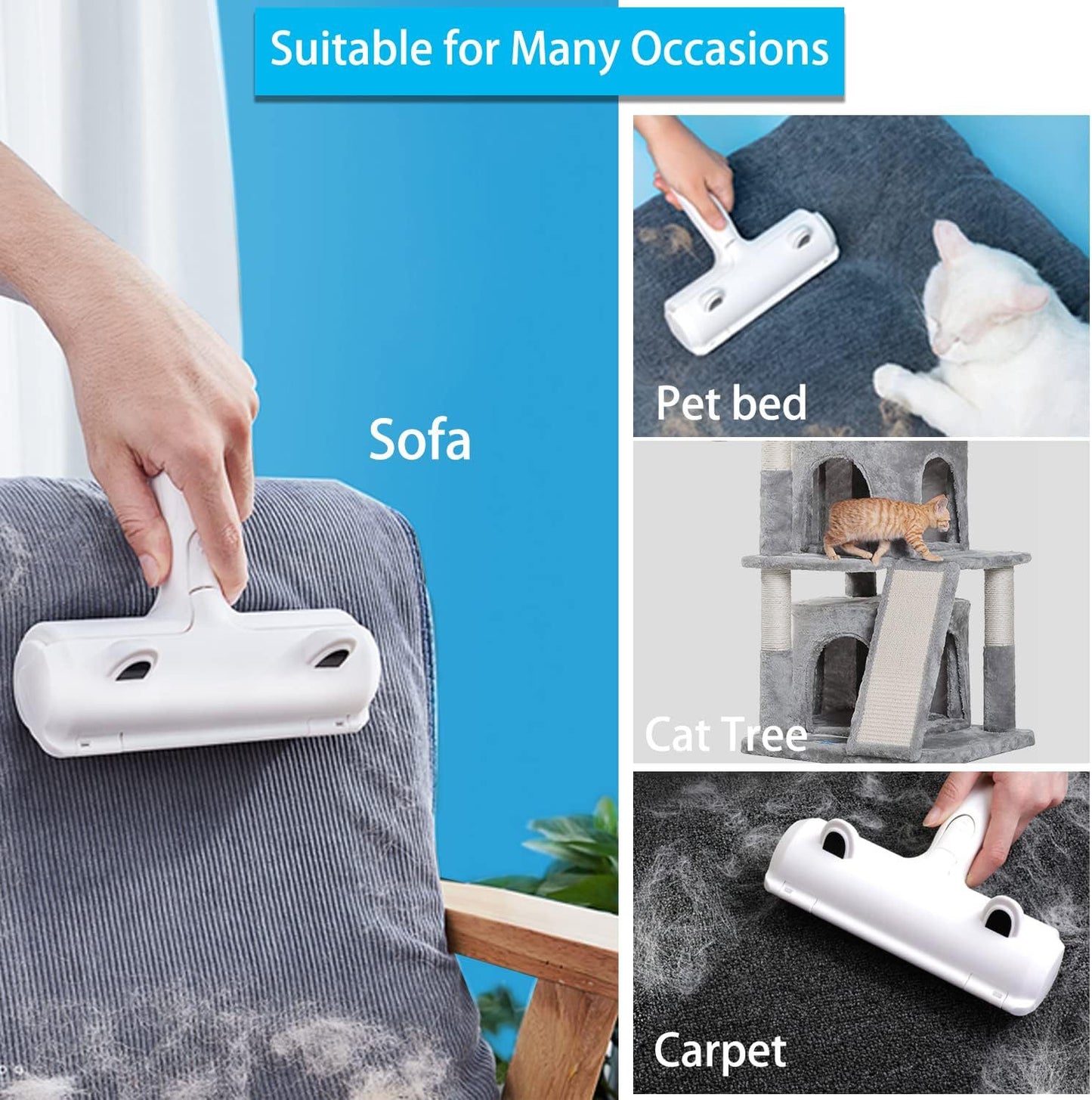 Pet Hair Remover Roller for Sofa & Clothes